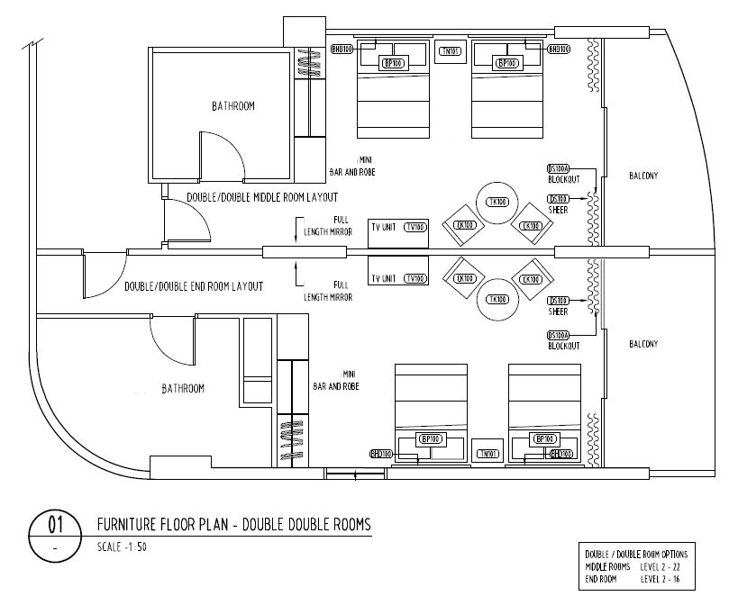 Twin Room Layout